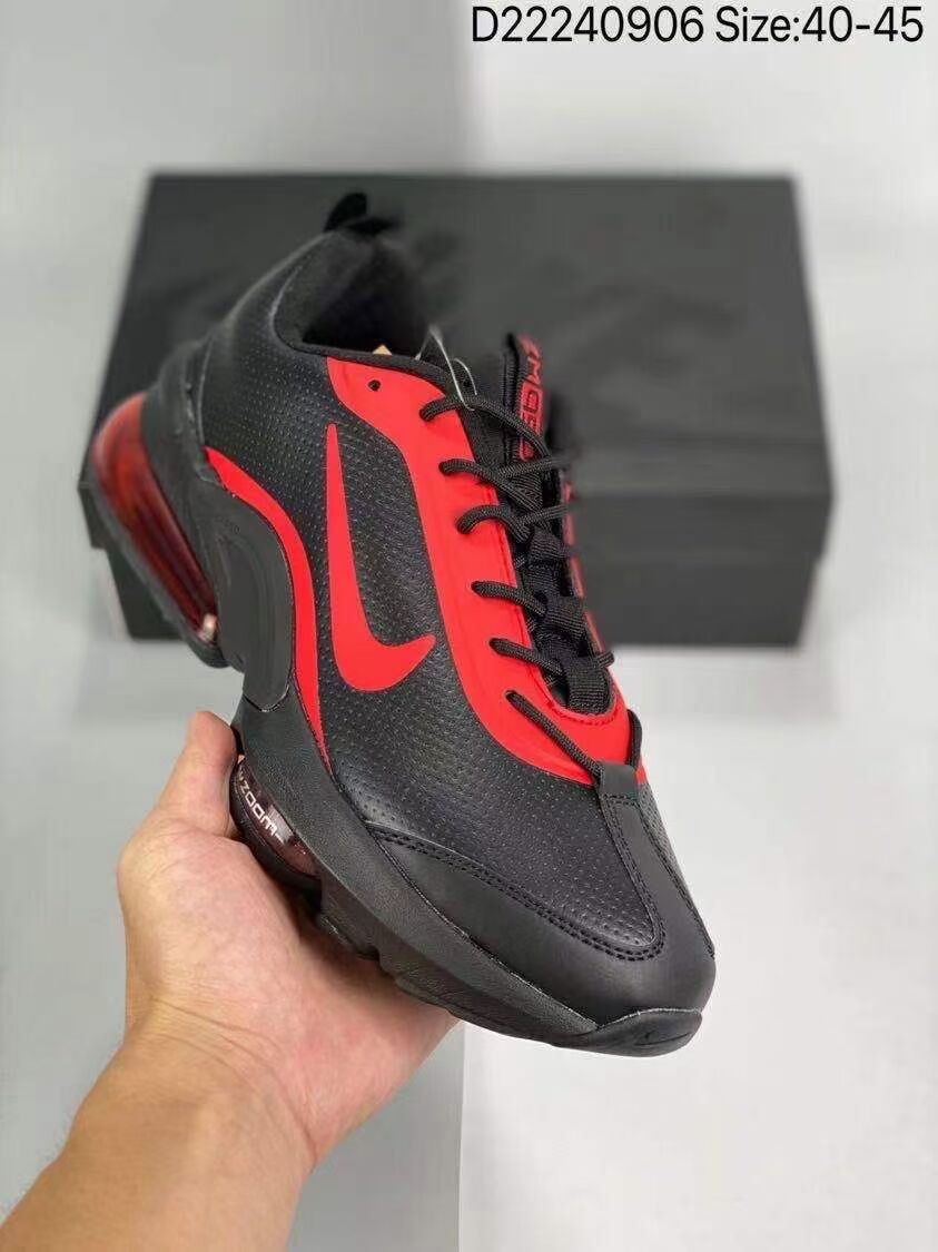 Nike Air Max 950 Leather Black Red Shoes
